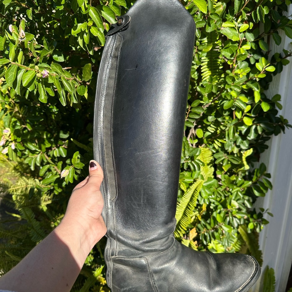 Ariat Black Tall Leather Riding Boots